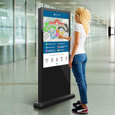 32-calowa interaktywna maszyna reklamowa Multi-Touch z wyświetlaczem HD 1080P / 4K i obsługą systemu Android / Windows
