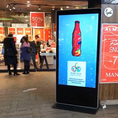 32-calowa interaktywna maszyna reklamowa Multi-Touch z wyświetlaczem HD 1080P / 4K i obsługą systemu Android / Windows