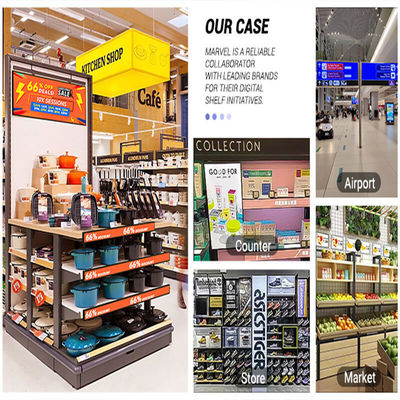 24-calowy ultra szeroka rozdzielczość rozciągnięty bar typ LCD reklamy wyświetlacz Idealny wybór dla supermarketów półki detalicznej