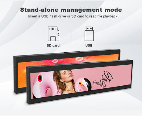 19 cali, na ścianie zamontowany maszynka reklamowa 1920x360 tablet Android