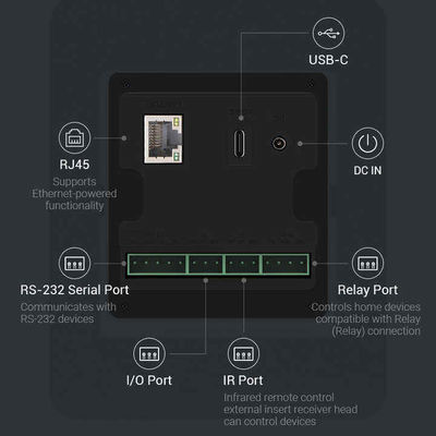 10,1-calowy tablet do inteligentnego domu z procesorem RK3566 i czterostronnym paskiem świetlnym LED - ścienny ekran sterowania Android