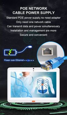 15,6-calowy tablet Android RK3399 POE do montażu na ścianie, tablet medyczny do użytku w szpitalu