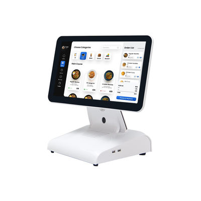 15-calowy N2840 Desktop POS Machine Restaurant POS Terminal 2+32GB System All in One POS z wyświetlaczem klienta