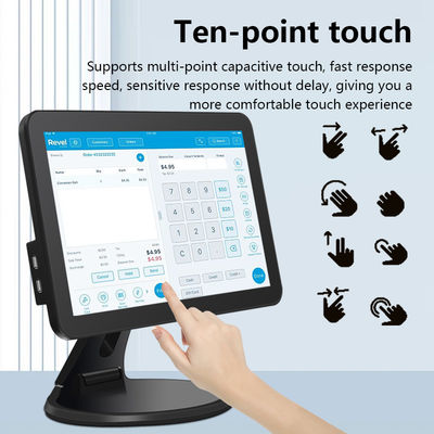 15.6calowy ekran dotykowy Desktop POS Terminal N2840 2+32GB Kasy detaliczne z skanerem
