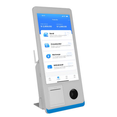 Restauracja Samoobsługa Kiosk zamówień Win 8+128GB Kiosk płatności samoobsługowa z drukarką Nfc QR Code Scanner