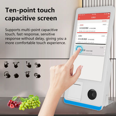 Restauracja Samoobsługa Kiosk zamówień Win 8+128GB Kiosk płatności samoobsługowa z drukarką Nfc QR Code Scanner