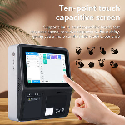 Technologia drukarki termotransferowej 11,6-calowy kiosk POS Android dla supermarketu i restauracji 4 GB 32 GB NFC 58 mm ekran dotykowy