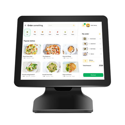 Restauracja w supermarkecie 15.6 Inch Win10 System kasy z jednoekranowym terminalem POS i pojemnym ekranem dotykowym