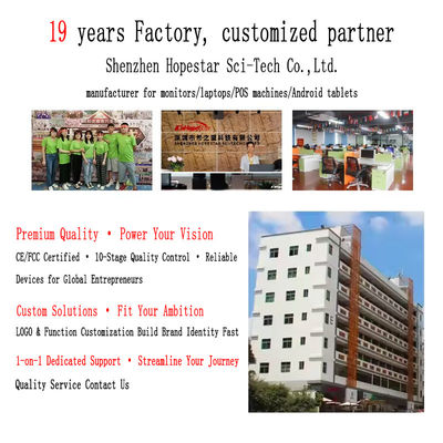 System POS dla fast foodów 15,6" All-in-One z ekranem dotykowym, kasą fiskalną, systemem wyświetlania w kuchni, drukarką zamówień, terminalem płatniczym NFC i QR