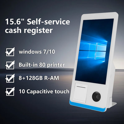 15,6-calowa maszyna POS All-in-One z ekranem dotykowym Win 7/10 z funkcją SDK i drukarką 58 mm, aplikacja do centrów handlowych