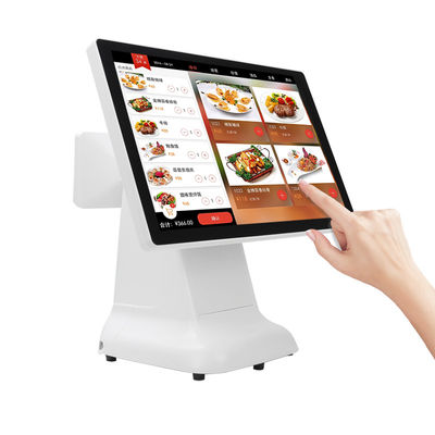 Win Kasa Rejestrująca POS Maszyna Prosty Styl Plastikowy Design i 15,6 cala Podwójny Ekran All-in-One dla Win
