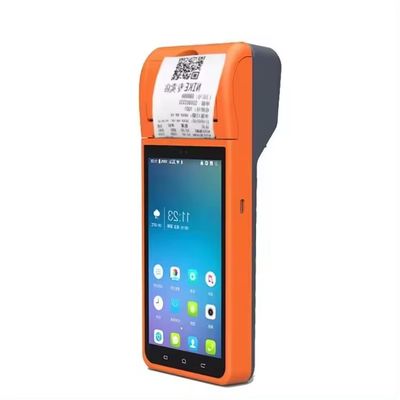 Monochromatyczna drukarka Wyjście Typ 5,5-calowy Android 8.1 PDA POS Terminal do usprawnionego przetwarzania zamówień w restauracji