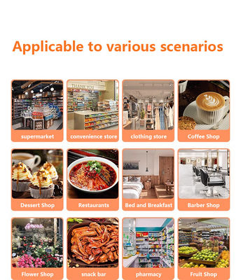 5.45-calowy Android Systems Mobile Pos Machine Ręczny Smart Cashier Terminal z typem wydruku drukarki Monochrome i Wi-Fi