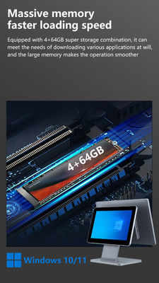 4 GB pamięci DDR3 15,6 cala punkt sprzedaży POS Terminal dla restauracji All in One Touch POS Machine Win POS Systemy