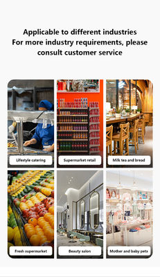System POS w supermarkecie 15,6 cala Dual Touch Screen z wbudowaną drukarką bezprzewodową Protokół NFC Interfejs VGA