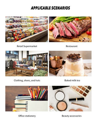 15,6-calowy dwuekranowy system POS All-in-One z ekranem dotykowym, szufladą na gotówkę i wbudowaną drukarką 58 mm, 2 GB RAM, do supermarketu