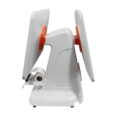 Wszystkie w jednym rdzeniu Biały skaner USB3.0 Kontrolka kasy Rejestr POS Terminal System z drukarką 80 mm i 15,6-calowym LCD