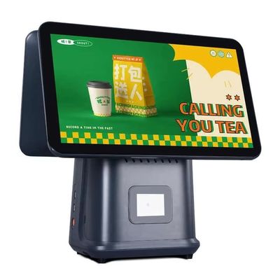 Kasa fiskalna dla restauracji, 15,6 cala, z dwoma ekranami, system POS z systemem operacyjnym Windows i Android POS