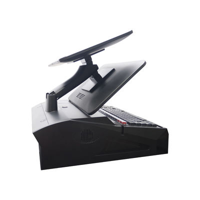OEM ODM 15.6 Inch Dual Screen Win7 Pos Kasy N2840 Cpu 2+32GB Desktop POS Terminal z drukarką 58mm, klawiaturą