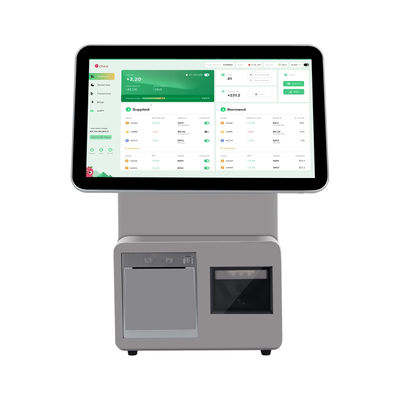15,6-calowa kasa fiskalna POS z dwoma ekranami, procesor I3, 4+64GB, system POS dla handlu detalicznego, terminal POS do supermarketu