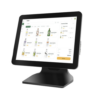 15,6" 8+256GB Duża pamięć Kasa fiskalna POS 1080P Win10 Ekran dotykowy Urządzenie POS z wyświetlaczem klienta
