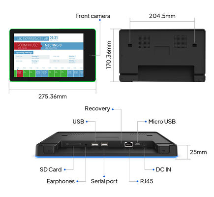 10,1-calowy tablet konferencyjny z Androidem RK3288 z POE, NFC i listwą świetlną LED