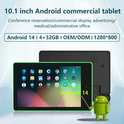 10.1calowy montaż na ścianie do użytku biznesowego Android 14 tablet PC ekran dotykowy Rockchip quad core światło LED do spotkań