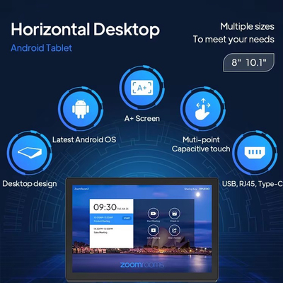 10.1 cala poziomy pulpit android tablet pc komputer z ekranem dotykowym RJ45 POE power czytnik NFC Przemysłowy biznes przedni hotel restauracja Sprzedaż detaliczna sklepy użycie biurka