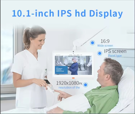 Na ścianie 10,1 cala android tablet pc opieka medyczna wifi POE 4G LTE Kamera obsługa połączenia pielęgniarka System połączeń dla szpitala Klinika