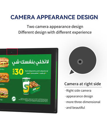 101-calowy, montowany na ścianie biznesowy tablet z systemem Android i listwą świetlną LED do wyświetlania harmonogramu konferencji