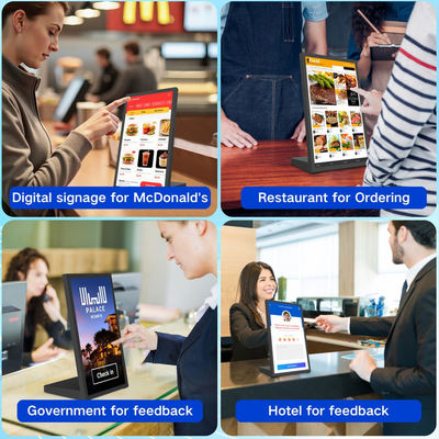 15,6-calowy tablet NFC dla handlu detalicznego, Rockchip, czterordzeniowy, w kształcie litery L, tablet z systemem Android, do zamawiania w restauracji