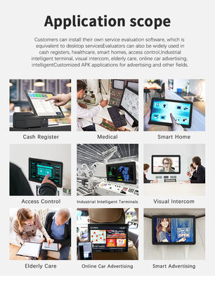 Na ścianie 32calowy wyświetlacz reklamowy z cyfrowymi napisami wyświetlacz tablet Android PC POE funkcja wifi NFC