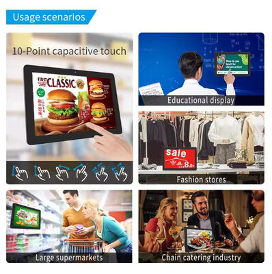 24-calowa cyfrowa tablica menu do montażu na ścianie z platformą Android RK3566 dla restauracji i kawiarni