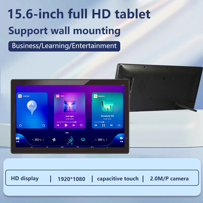 ścienny uchwyt 15,6 cala 1080p IPS Windows 10 OS tablet PC POE NFC RJ45 Wi-Fi ekran dotykowy biznesowy wyświetlacz reklamowy