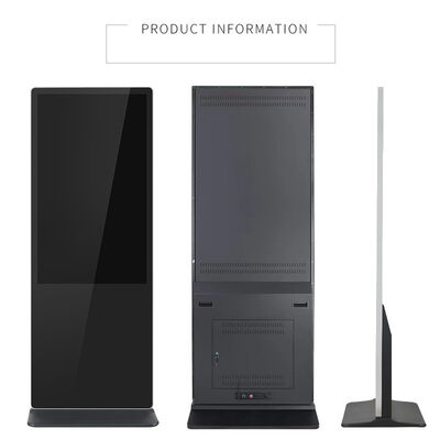 43-calowy stojący cyfrowy ekran reklamowy LCD z ekranem dotykowym, inteligentny kiosk z plakatem do centrum handlowego