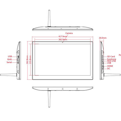 17.3-calowy tablet Android RK3399 z obsługą POE i ekranem dotykowym Full HD