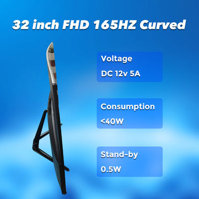 FCC 165HZ 350cd/M2 Gaming Desktop Monitor Usd Hdmi DP For Internet Cafe