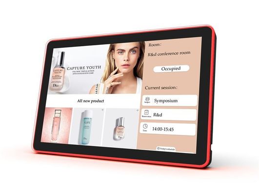 Tablet do montażu ściennego z procesorem Quad Core Android 8.1 i 10-punktowym ekranem pojemnościowym do zarządzania salami konferencyjnymi