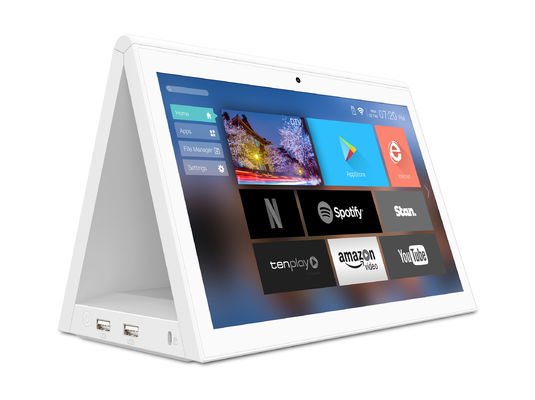 Biały RK3288 10,1-calowy tablet z systemem Android.