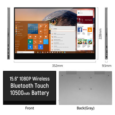 11-calowy, smukły, przenośny monitor bezprzewodowy z ekranem dotykowym i wyświetlaczem Full HD