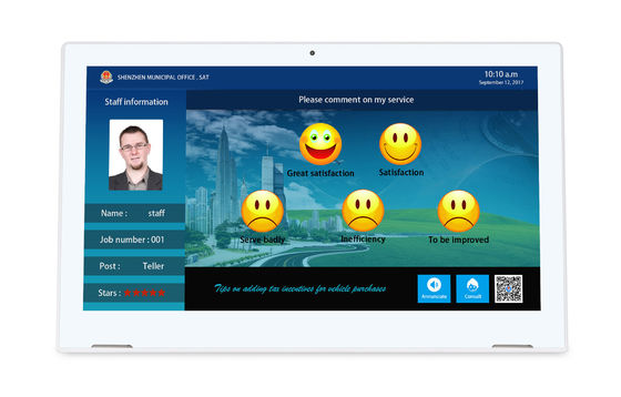 L kształt 1920x1080 13,3 cala Tablet Android z ekranem dotykowym WIFI RJ45