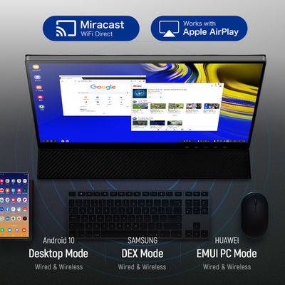 1080P HDR 5ms Przenośny bezprzewodowy ekran dotykowy z 178° pełnym widokiem
