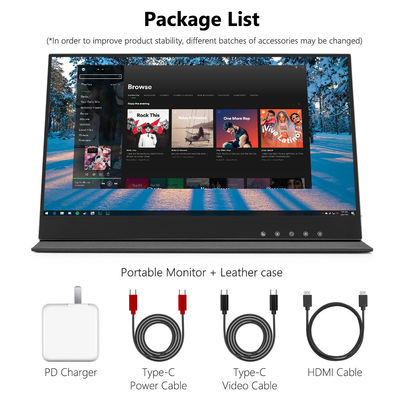 Profesjonalny bezprzewodowy monitor dotykowy typu C z łącznością Bluetooth