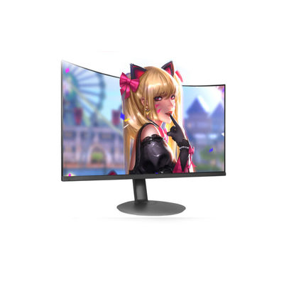 Czarny pulpit 2ms 1080p 60hz Skrzywiony Monitor / Monitory PC LCD