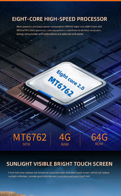 Przenośny 8 cali WIFI BT 5G 4G Tablet przemysłowy IP68 wodoodporny