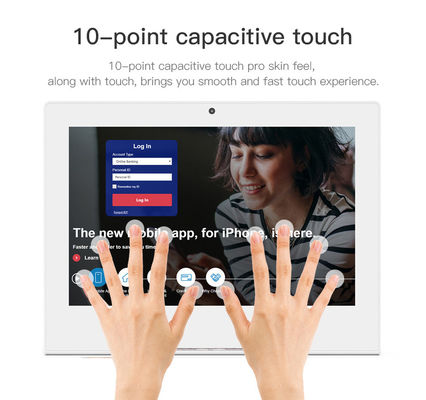 10.1 cala IPS ekran dotykowy Android Tablet L kształt WIFI RJ45 AIO Tablet