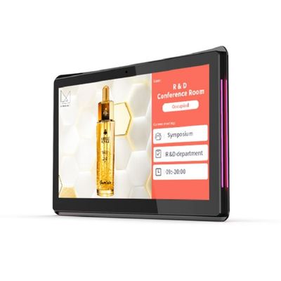 10,1-calowy tablet z Androidem z NFC i POE do montażu na ścianie z paskiem świetlnym LED do sal konferencyjnych