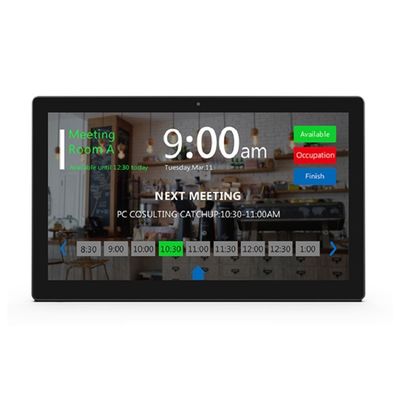 10,1-calowy tablet z Androidem z NFC i POE do montażu na ścianie z paskiem świetlnym LED do sal konferencyjnych
