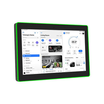 Jakość  13.3Inch Wall Mounted Conference Room Tablet NFC/RFID POE Commercial Android Tablet Surrounding Led Light fabryka