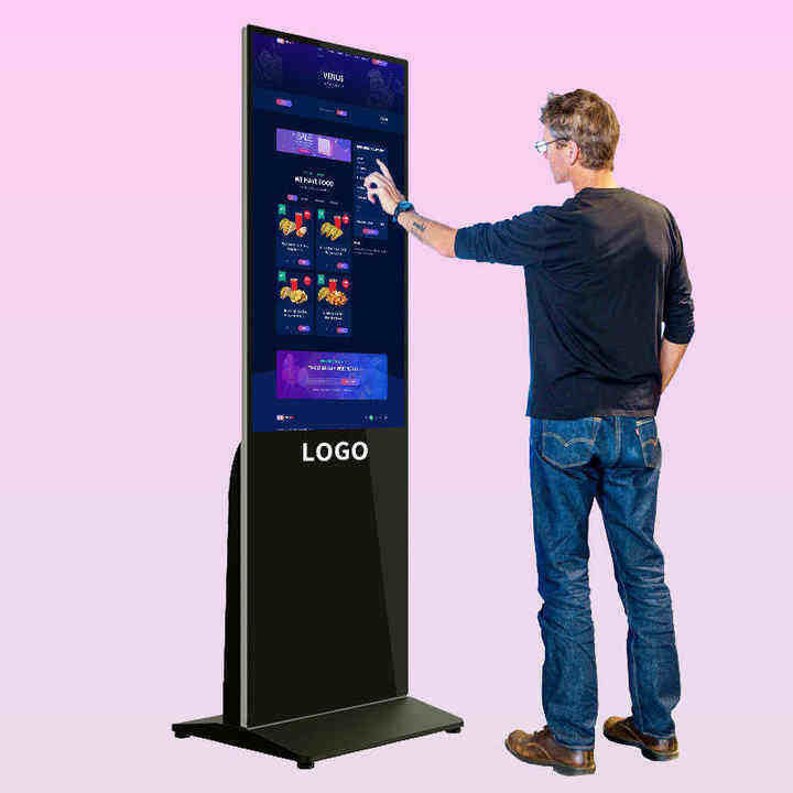 Wysokiej rozdzielczości 65-calowy Kiosk Reklamowy z ekranem dotykowym 4K